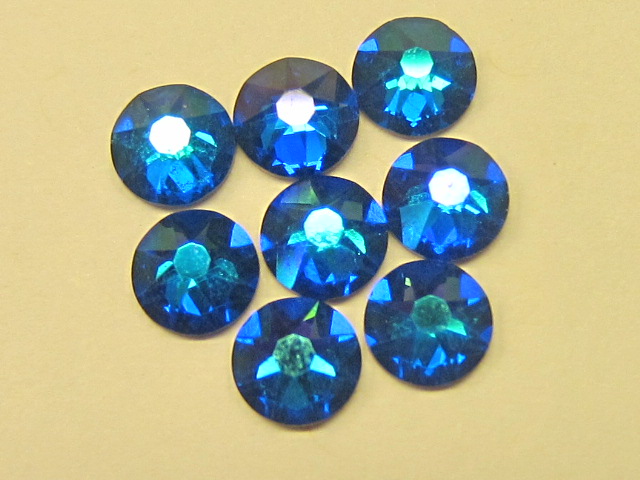 72 pcs. 20ss CAPRI BLUE GLACIER BLUE FLATBACK European Rhinestones